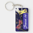 Search for masquerade mask key rings Sweet 16