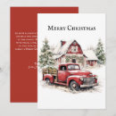 Search for country christmas cards Red truck