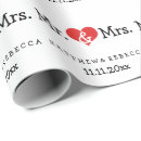 Search for mr and mrs wrapping paper Newly weds
