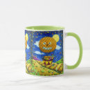 Search for cat with balloon mugs Colourful