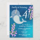 Search for narwhal birthday invitations Whale