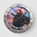 Search for vintage steam engine clocks Railroad