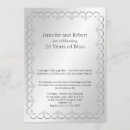 Search for 20th anniversary invitations Silver