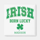 Search for irish names magnets Shamrock
