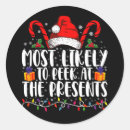 Search for peeking stickers Santa