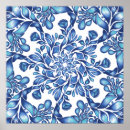 Search for blue mandala posters Navy