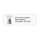 Search for alice in wonderland return address labels Classic