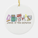 Search for funny math teacher christmas tree decorations Education