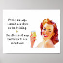 Search for funny drinking quotes posters Vintage