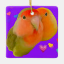 Search for lovebird christmas tree decorations Parrots