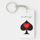 Search for ace of spades key rings Black