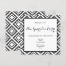 Search for black white pattern invitations Grey