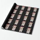 Search for christmas corgi wrapping paper Santa