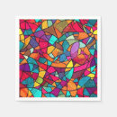 Search for stained glass napkins Pattern