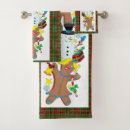 Search for gingerbread bath towels Red