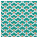 Search for teal and coral fabric Aqua