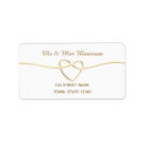 Search for tying the knot return address labels White