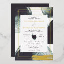 Search for abstract green invitations Gold