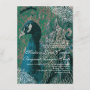 Search for vintage peacock wedding invitations Turquoise