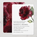 Search for deep red wedding invitations Rose