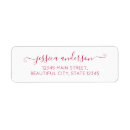 Search for maroon return address labels Modern