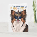 Search for papillon birthday cards Dog lover