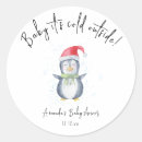 Search for winter animal round stickers Arctic