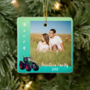 Search for blue tractor christmas tree decorations Farmer