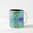 Search for floral pattern mugs Green