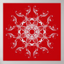 Search for red snowflake posters Vintage