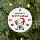 Search for dalmatian christmas tree decorations Dogs