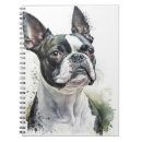 Search for boston terrier notebooks Black