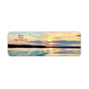Search for sunset clouds return address labels Yellow
