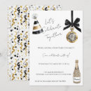 Search for new years eve party invitations Black