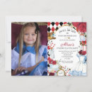Search for black and white alice in wonderland invitations Whimsical