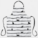 Search for cat silhouette aprons Pattern