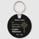 Search for remembrance key rings In loving memory