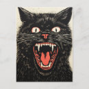 Search for vintage halloween black cat postcards Ai generated