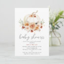 Search for autumn floral baby shower invitations Fall