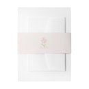 Search for floral wedding invitation belly bands Dusty rose