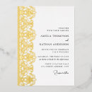 Search for gold lace wedding invitations Foil