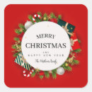 Search for snowman family stickers Red