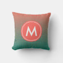 Search for coral and teal cushions Abstract