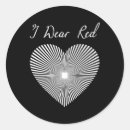 Search for heart disease ribbon stickers Health