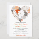 Search for orange and grey wedding invitations Flowers