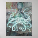 Search for vintage octopus posters Illustration