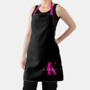 Search for hot pink aprons Script typography