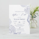 Search for shell bridal shower invitations Blue