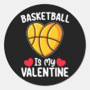 Search for basketball valentine stickers Heart