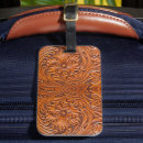 Search for western luggage tags Tooled leather